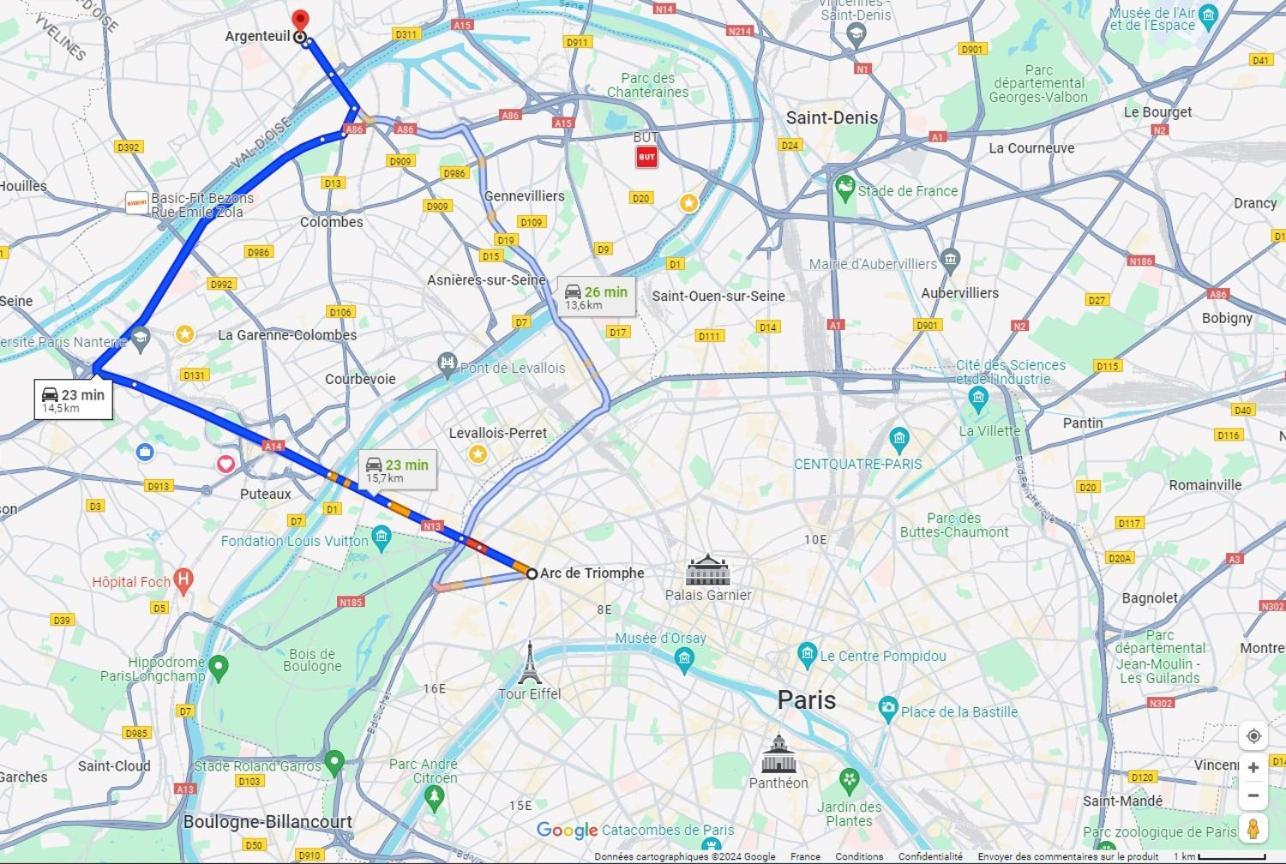 Charmant Appartement A 25 Minutes De Paris. アルジャントゥイユ エクステリア 写真